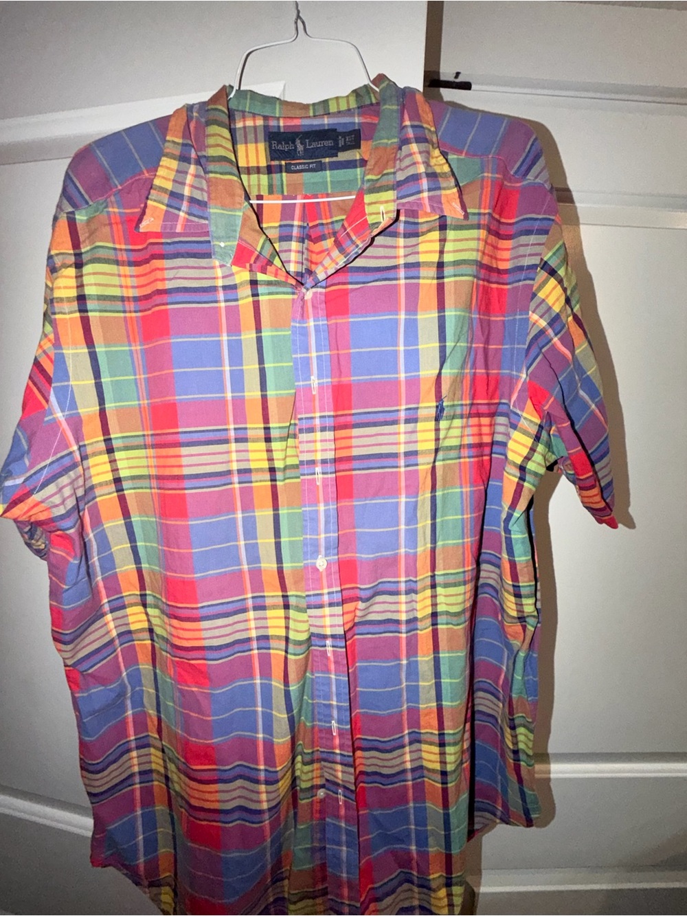 Ralph Lauren Multicolor Plaid Short-Sleeve Button-Up Shirt